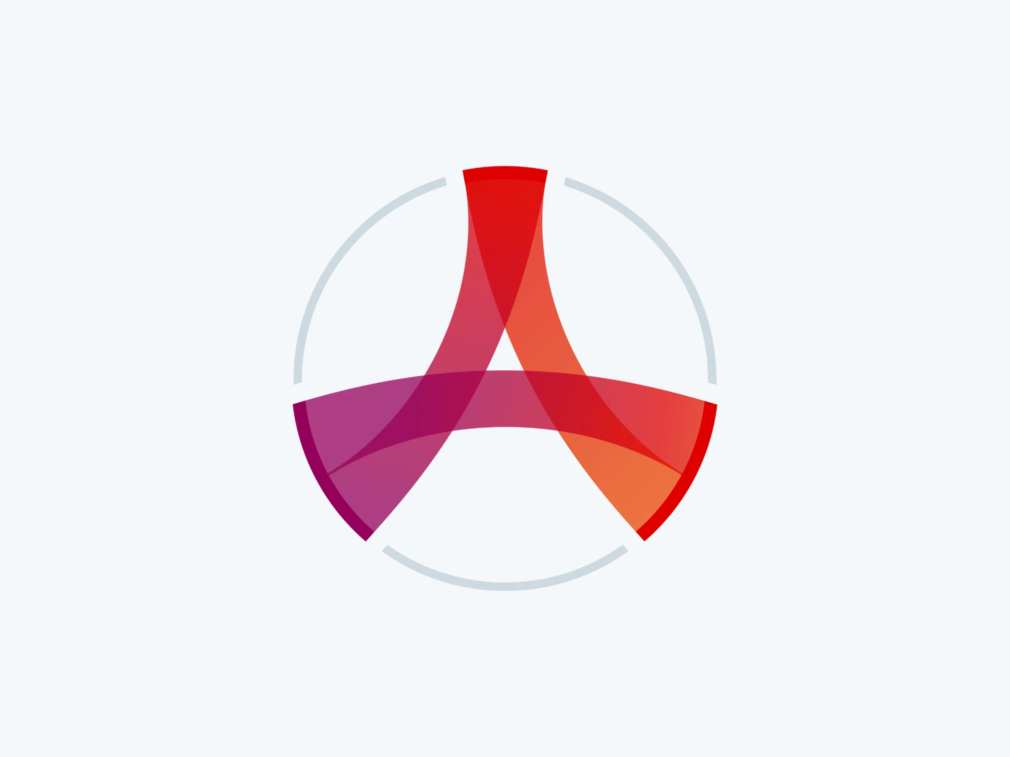 Aura logo: red and purple circular mark