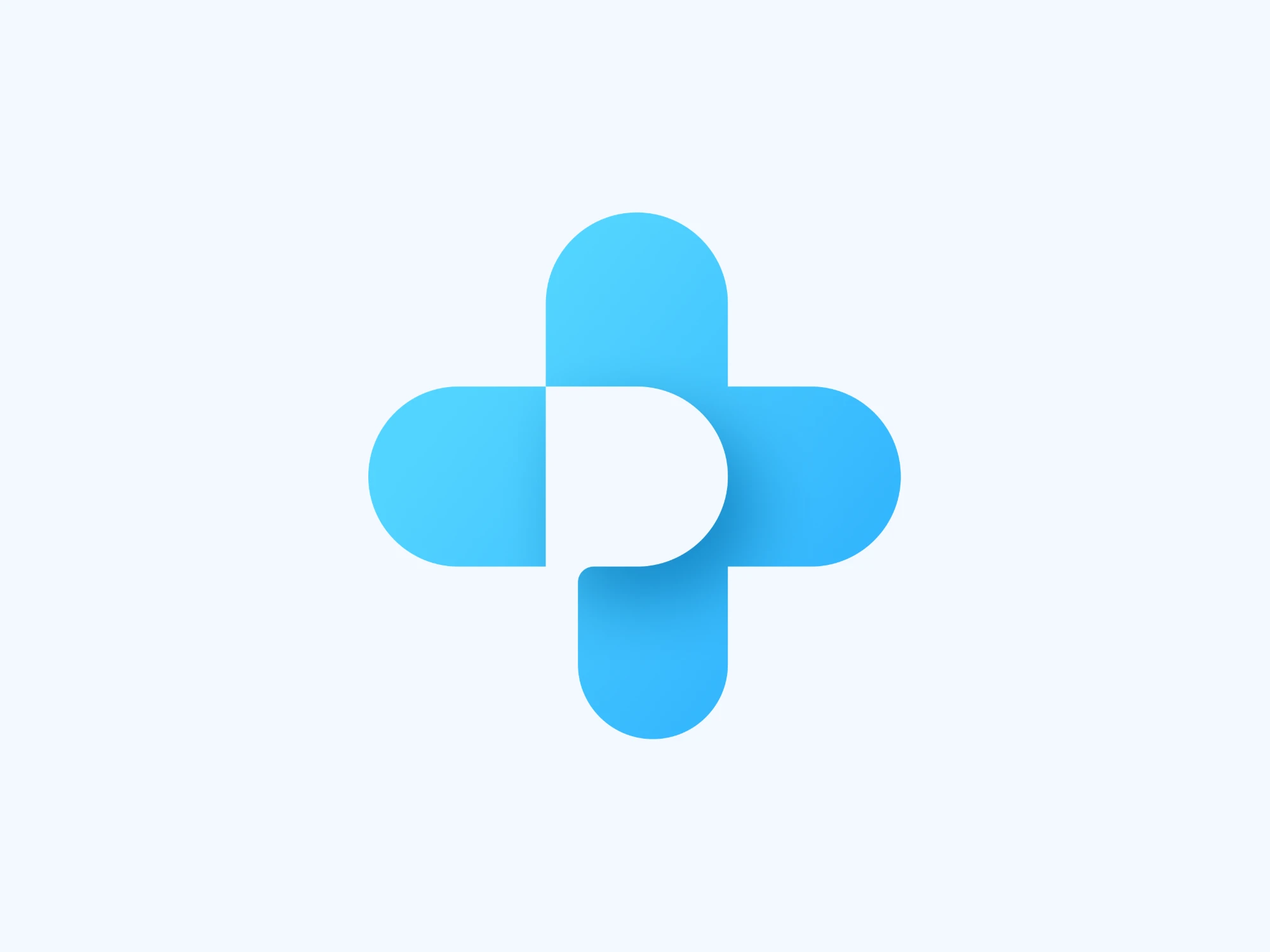 knok logo mark: a rounded medical cross